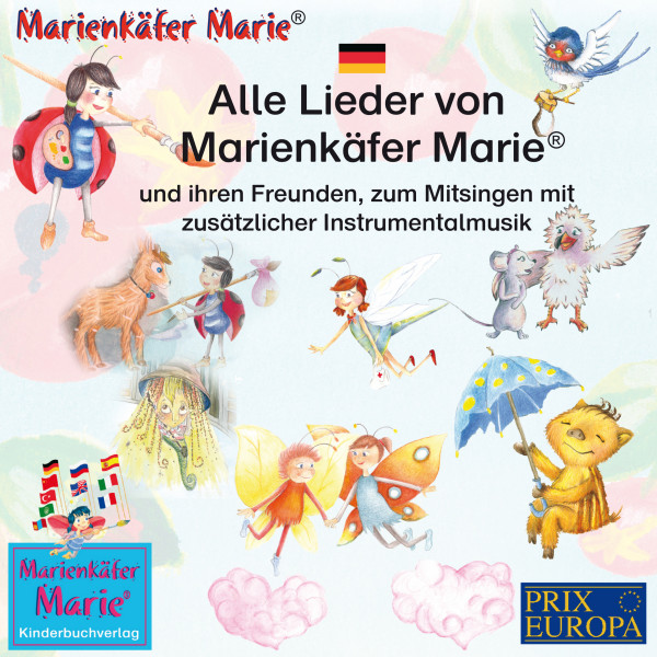 Alle Lieder von Marienkäfer Marie und ihren Freunden - Musik zum Mitsingen mit zusätzlicher Instrumentalmusik