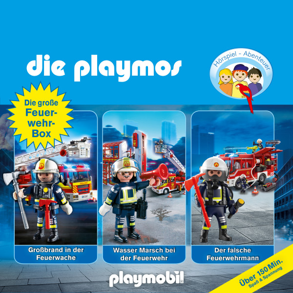 Die Playmos - Das Original Playmobil Hörspiel, Die große Feuerwehr-Box, Folgen 42, 57, 62